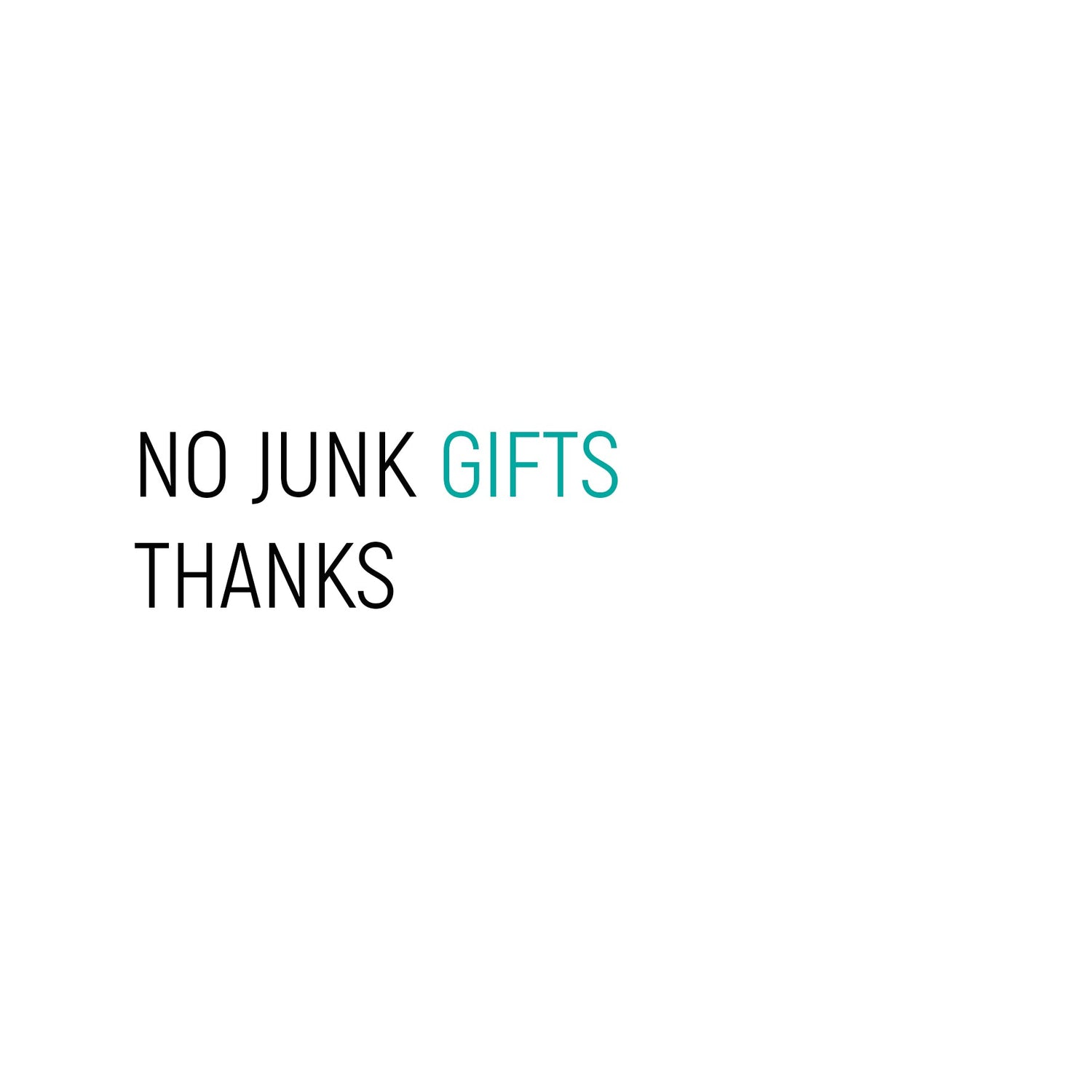 nojunkgifts