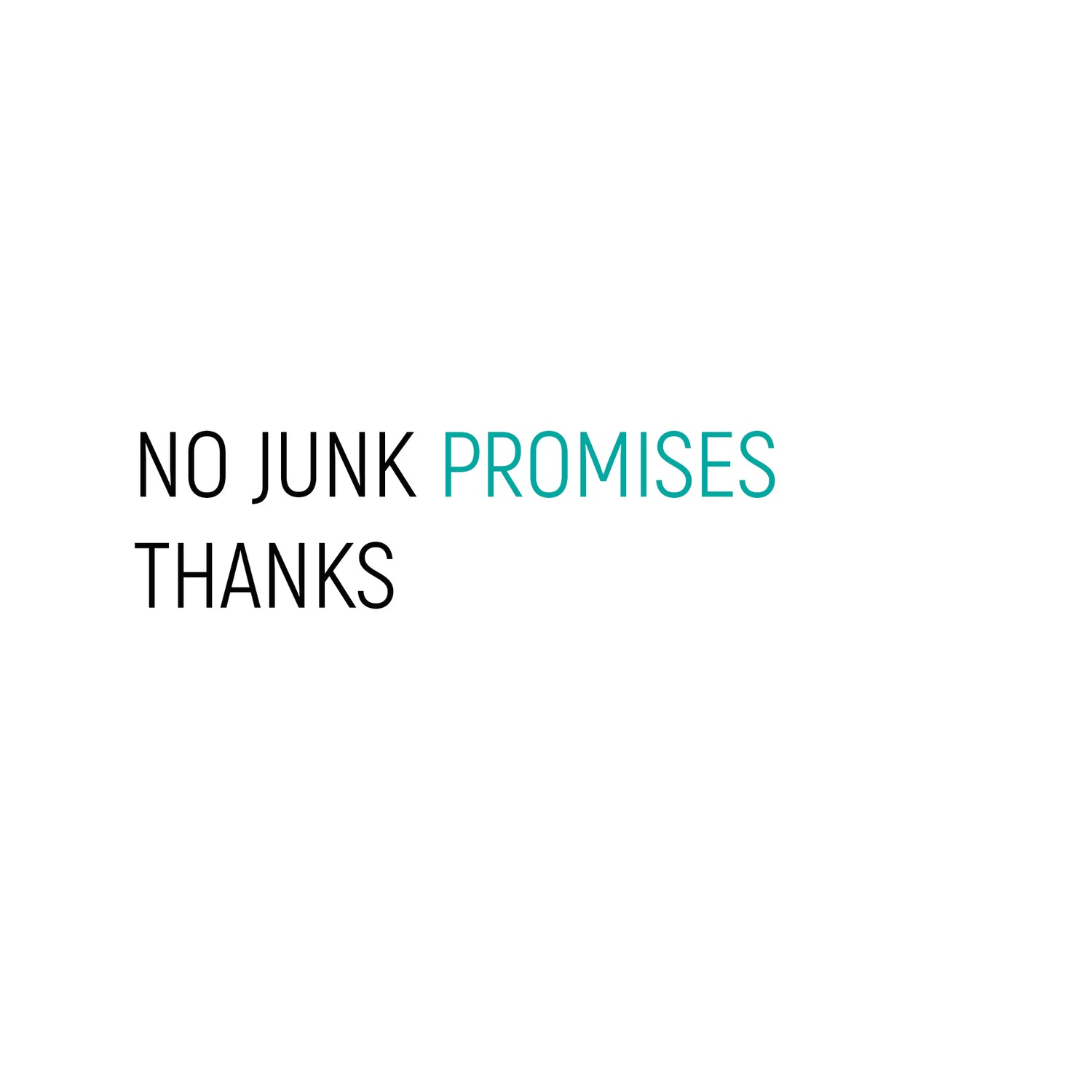 nojunkpromises