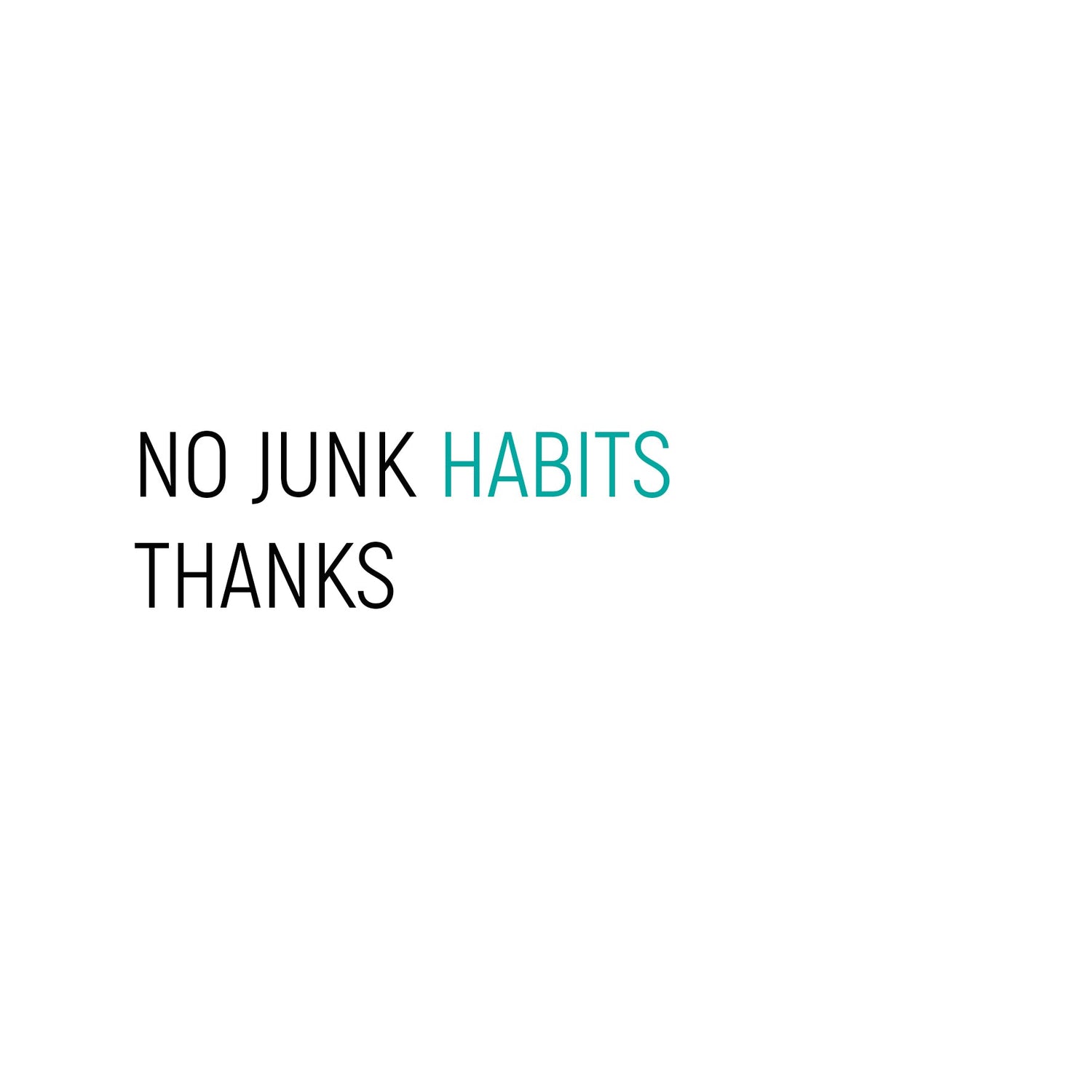 nojunkhabits