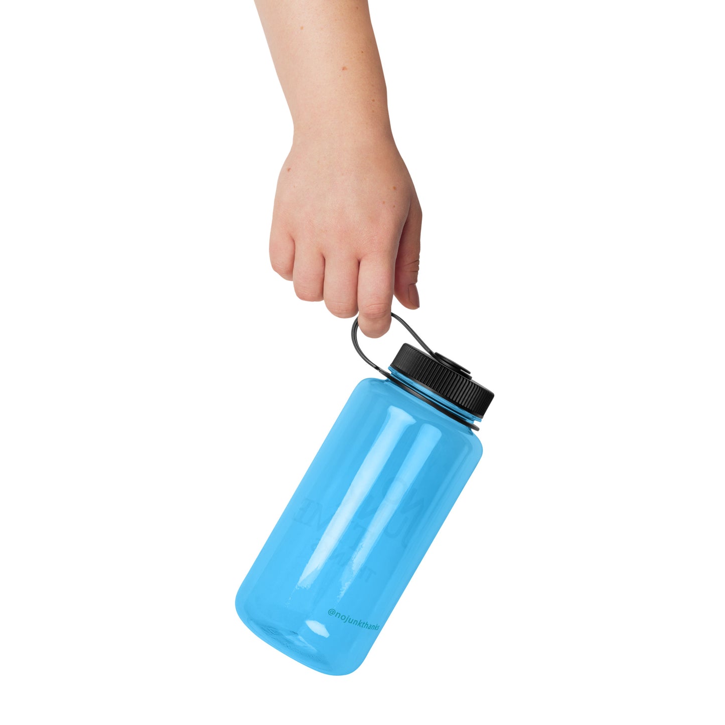 Wide mouth plastic water bottle