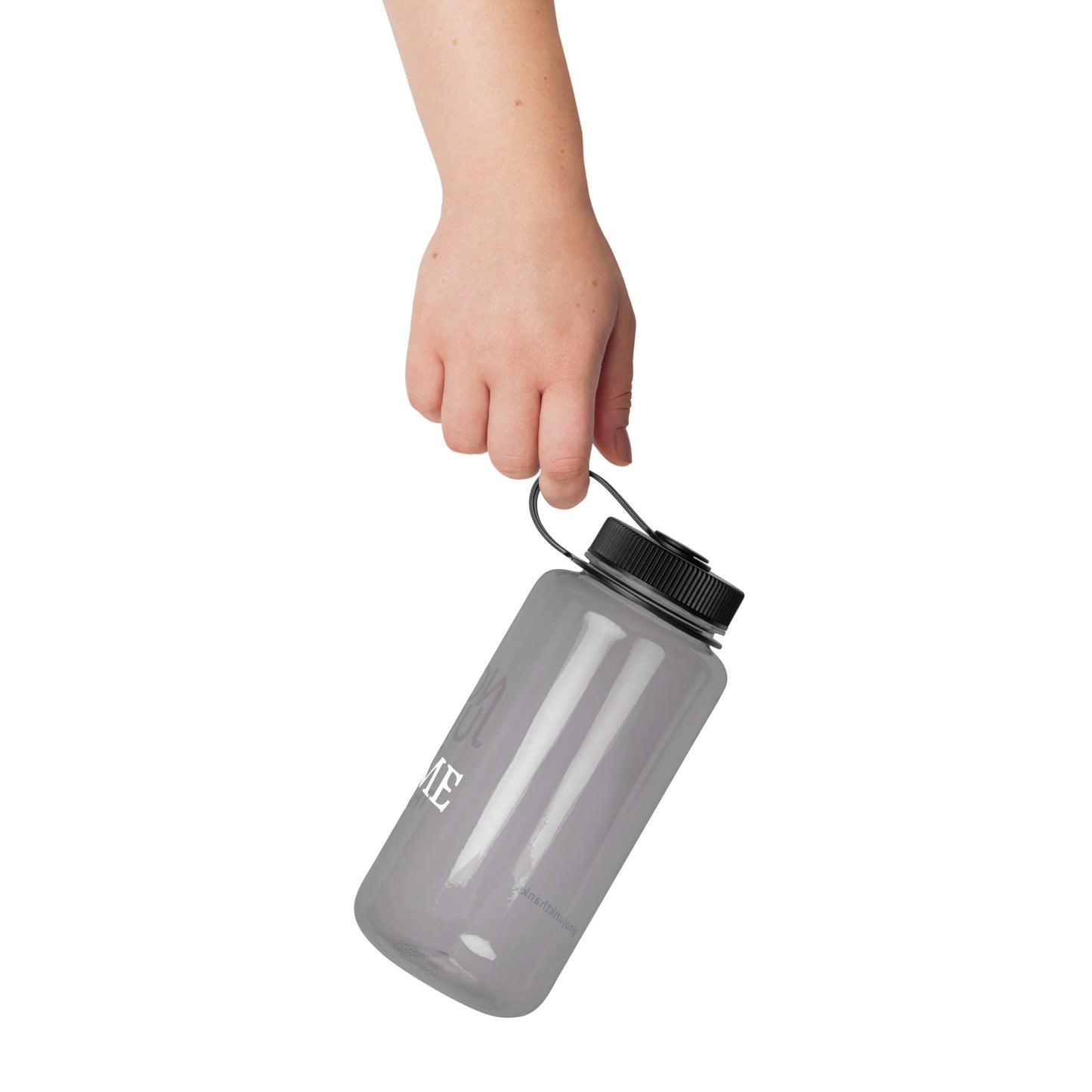 Wide mouth plastic water bottle